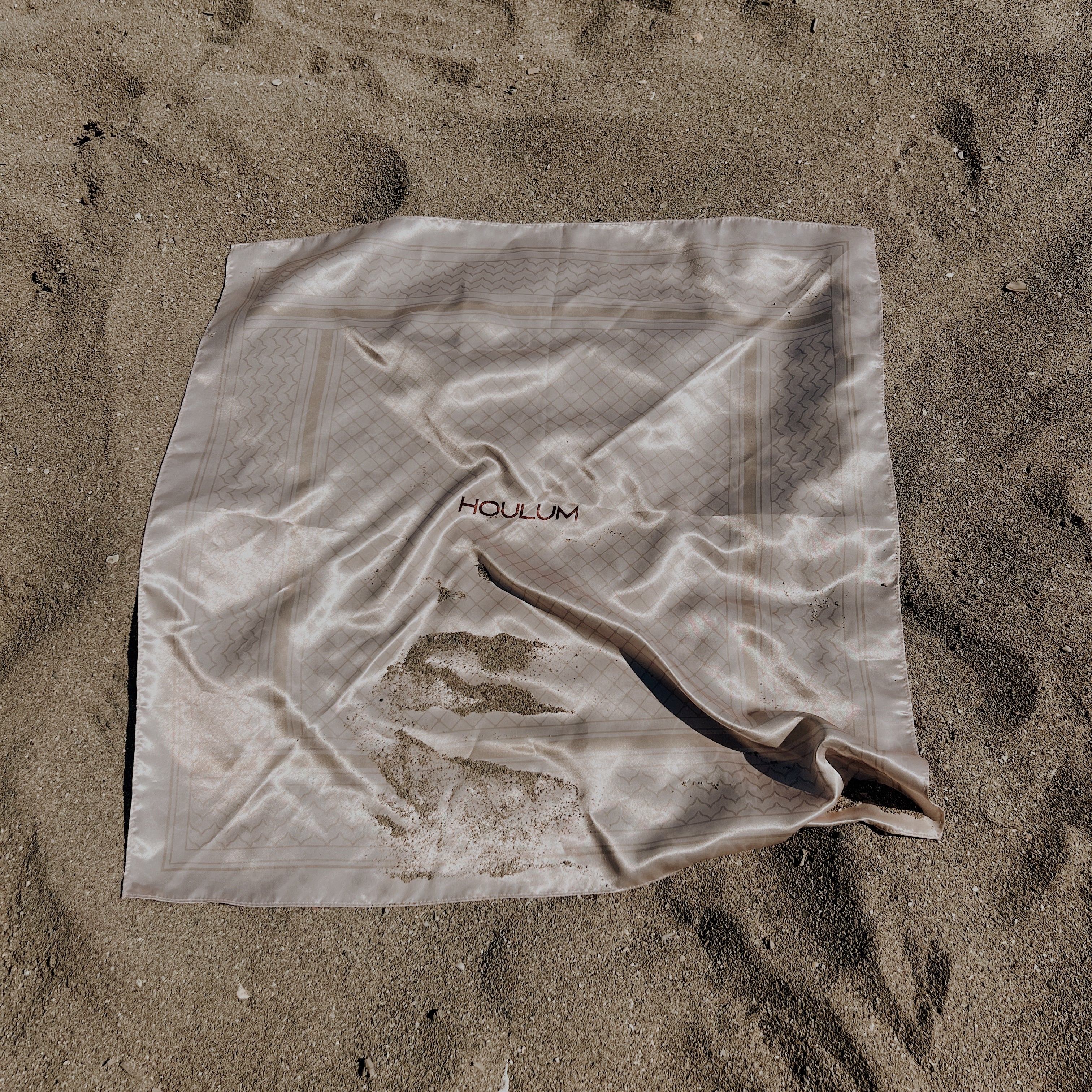 Scarf 70×70 – Beige