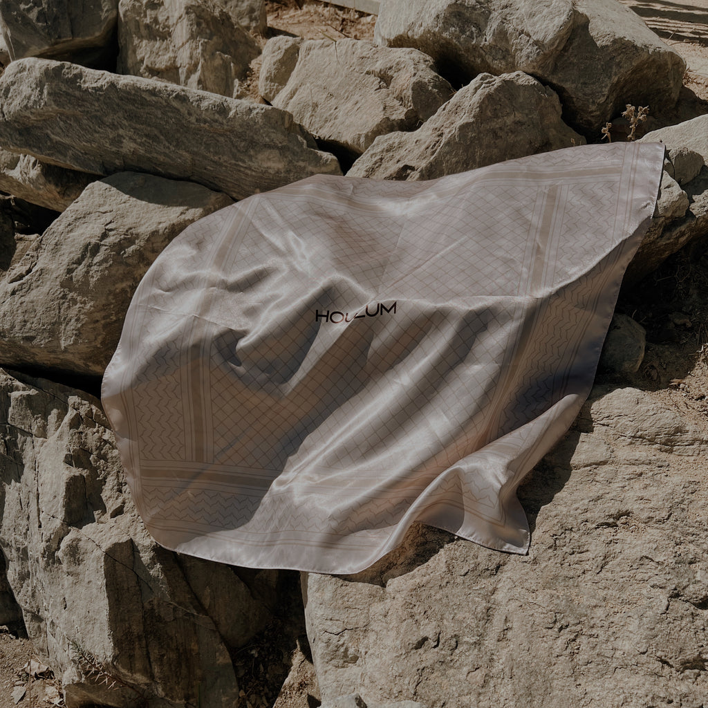 Scarf 70×70 – Beige